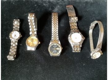 Grouping Of Assorted Ladies Watches Wenger & More