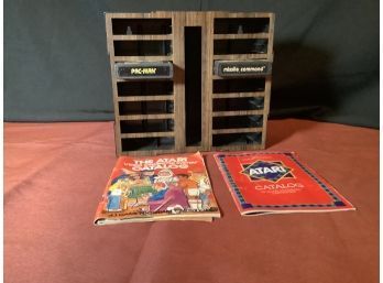 Atari Storage Case With 2 Games Plus Atari Catalog