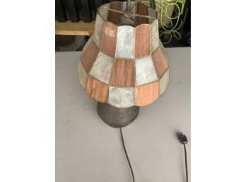 Unique Copper Lamp W/Matching Shade
