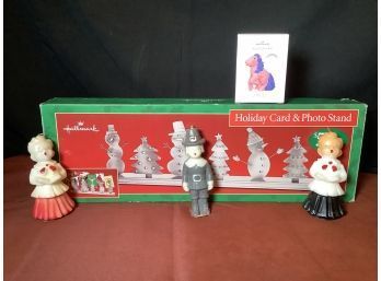 Hallmark Holiday Stand,  Hallmark Keepsake Ornament & More