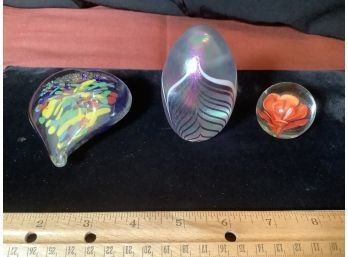 Art Glass Paperweights-great Gift!