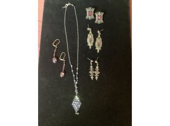 Earrings & Necklace Lot