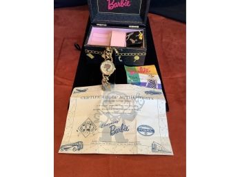 Charming Barbie Watch With Jewelry Box