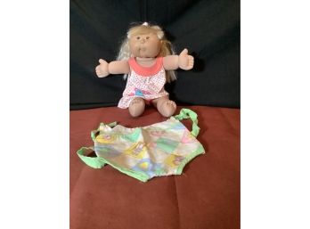 Cabbage Patch Doll Signed By Xavier Roberts With Carrier