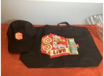 Collectible The Price Is Right  Cap And Tote Bag