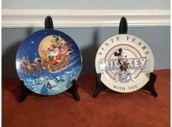 Disney Mickey Holiday Magic And Sixty Years With You  Collector Plates