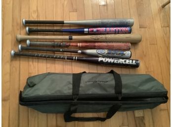 Baseball Bats &  Carry Case