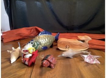 Whale Puzzle,  Red Jasper Turtle, Diver And More