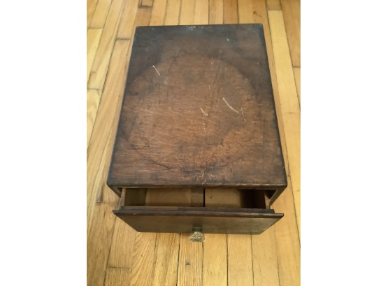 Antique Wood Cabinet Marked Strathmore Paper Company