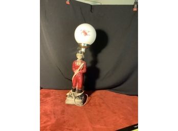 Fireman Lamp With Glass Globe