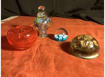 Group Of Colorful & Collectible Paperweights