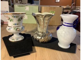 Stangl Vase & More Decorative Vases- An Eclectic Group Of 3