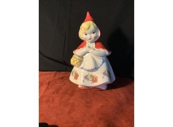 Vintage 1940s  Little Red Riding Hood Cookie Jar