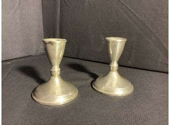 Weighted Silver Candle Sticks