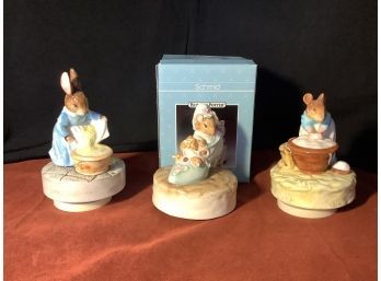 Beatrix Potter Music Boxes- Group Of 3