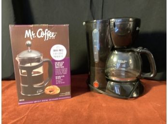Mr. Coffee Coffee Maker &  NEW French Coffee Press