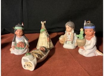 GREGORY PERILLOS SAGEBRUSH KIDS-PORCELAIN & HAND PAINTED ORNAMENTS