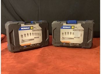 2 Kobalt Socket Set-in Cases