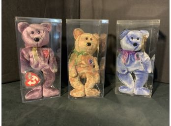 Collectible Beanie Babies With Ear Tags & Cases Group 2
