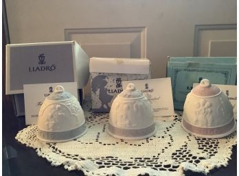 Collectible LLadro Bells In Boxes