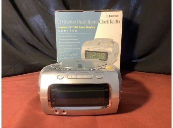 New In Box CD Stereo Dual Alarm Clock Radio