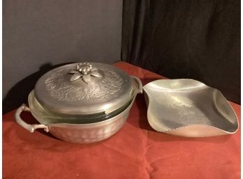 MCM Aluminum Ware With Glass. Insert & Lid