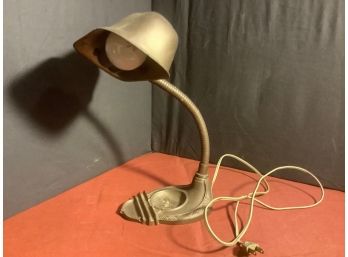 Art Deco Metal Based Bankers Style Lamp