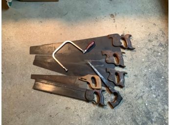 Lot Of Vintage Hand Saws