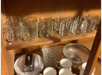 CLEAR GLASS COFFEE CUPS , DESSERT CUPS, IRISH COFFEE CUPS & MORE