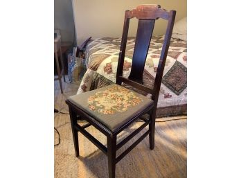 Antique Needle Point  Chair