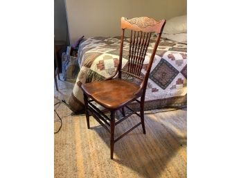 Antique Oak Wood Chair -has Patina