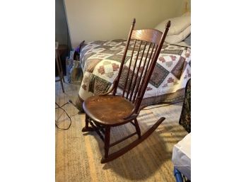 Antique Oak Wood  Rocking Chair