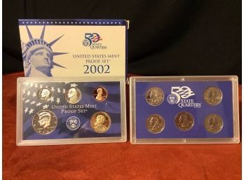 UNITED STATES PROOF 10 PIECE SET IN CASE
