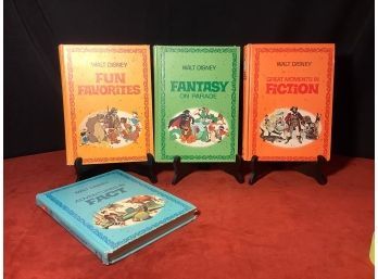 Walt Disney Hard Cover Books Including Great Moments In Fiction-See Description