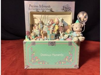 PRECIOUS MOMENTS TOY CHEST ACTION MUSICAL