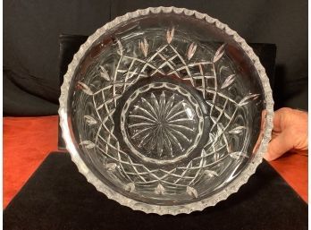 Large Crystal  Cute Serving Bowl- Great For Company