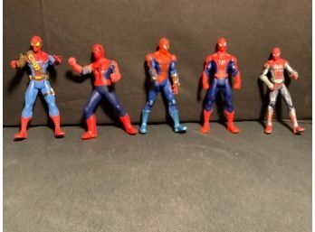 5 Spiderman Figures