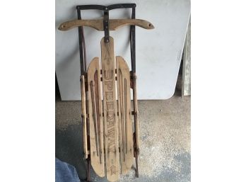 SPEEDWAY OLD FASHIONED WOODEN SLED