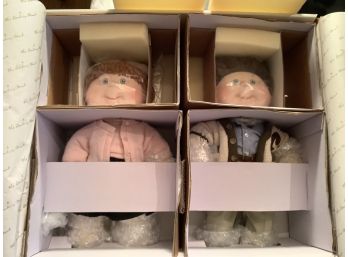 Remember The Nostalgia -Cabbage Patch Kids- 50's Kids Porcelain Collector Dolls New In Box From Danbury Mint