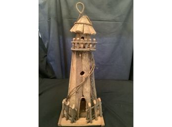 NATURAL MADE WOOD AND VINE LIGHTHOUSE HOME DECOR WOODEN APPROX. 22' TALL
