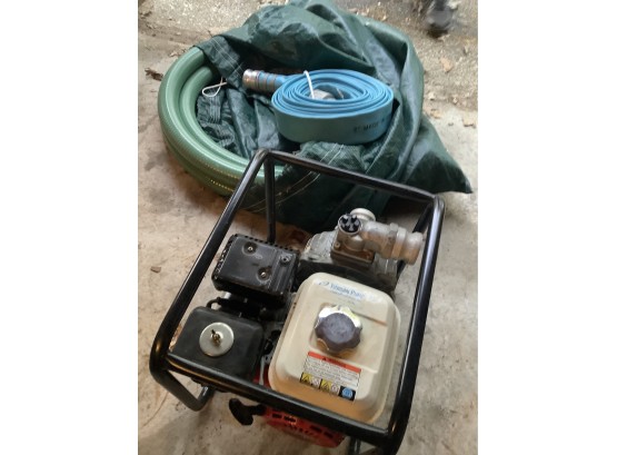 Gas Powered Water Pump With Hoses