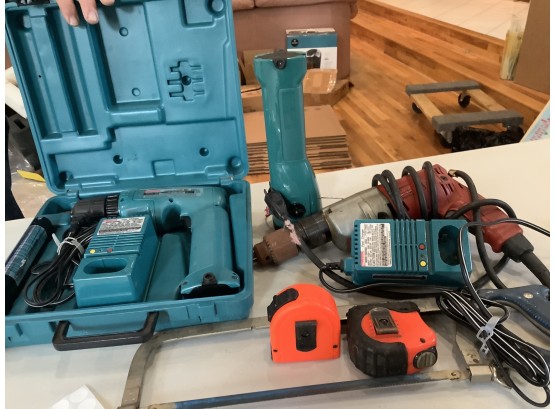 Makita Charger And Assorted Tools