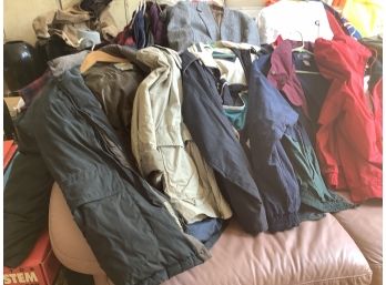 Assortment Of 7 Mens Jackets-Mostly Light Weight