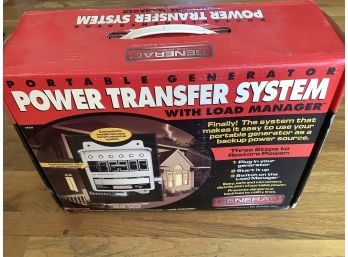 General Portable Generator Power Transfer System With Load Manager