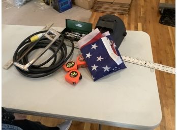 Tools Including An American Flag
