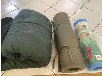 Peak Mummy Bag Rated For Cold Weather Sleeping Bag & 2 Foam Mats, Camping Heater