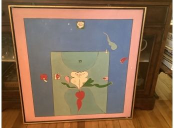 CONTEMPORARY ARTWORK FROM 1964 SIGNED BY ARTIST ROS BARON