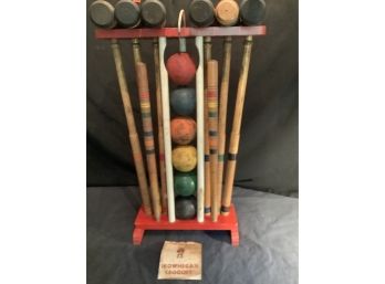 Antique  Skowhegan Croquet Set