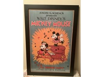 Mickey Mouse  The Whoopee Party Lithograph Limited Edition