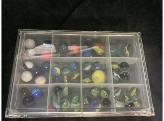 Assortment Of Marbles Including Shooters